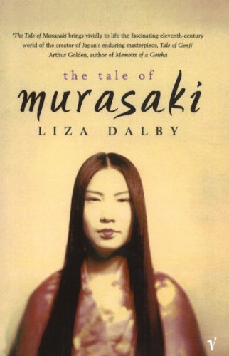 Book cover: "The Tale of Murasaki" with portrait of a woman.
