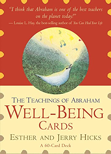 The Teachings of Abraham Well-Being Cards box cover featuring a bird singing musical notes.