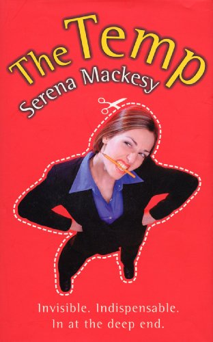Book cover: "The Temp" by Serena Mackesy, featuring a woman with scissors.