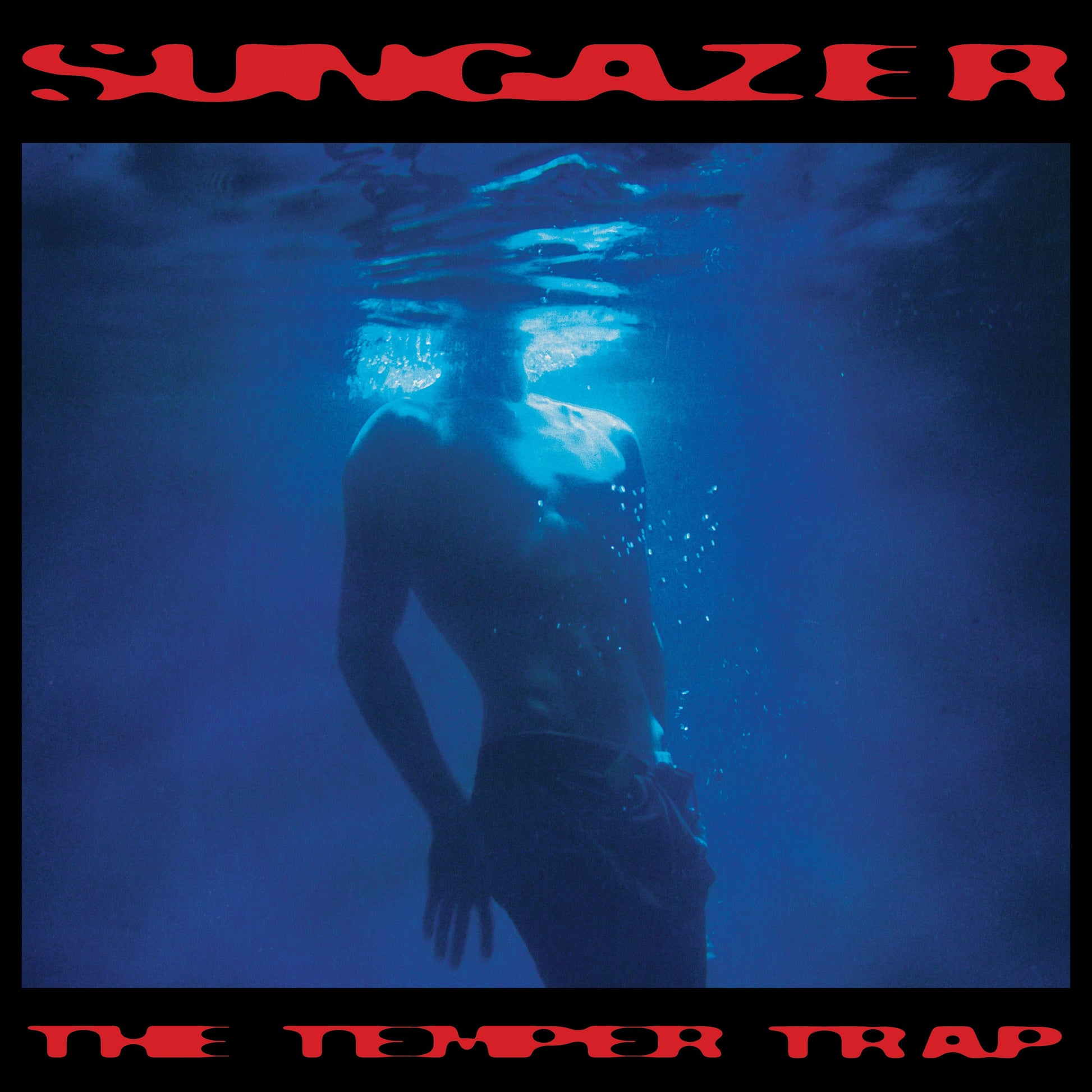Album cover for The Temper Trap’s “Sungazer,” featuring a submerged person.