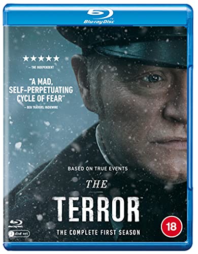 Blu-ray cover for "The Terror" Season 1, featuring a man in uniform.