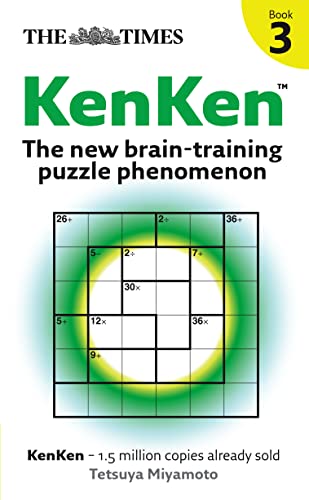 Book cover for "The Times KenKen Book 3" featuring a puzzle grid.