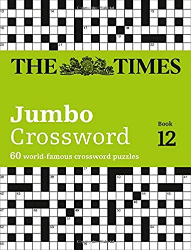 Green cover with "The Times Jumbo Crossword Book 12" and partial puzzles.