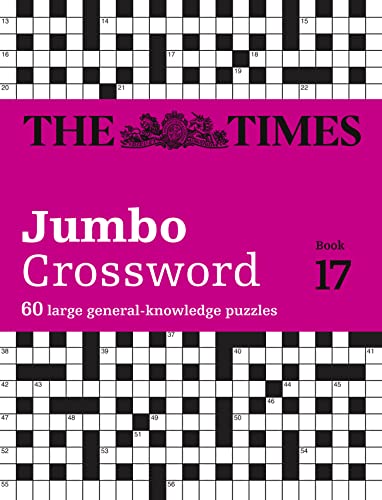 The Times Jumbo Crossword Book 17 cover with a partially filled grid.