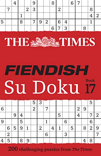 Red book cover with "Fiendish Su Doku" title and partial puzzle grid.