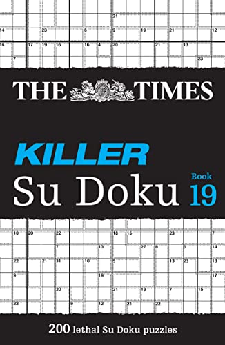 Book cover for “The Times Killer Su Doku Book 19” with puzzle grids.