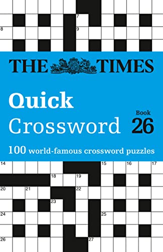 Book cover featuring a partially completed black and white crossword puzzle.