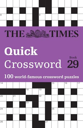 Purple cover of "The Times Quick Crossword Book 29" with crossword grid.