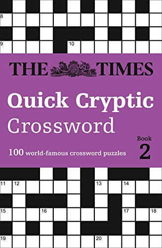 Purple cover with "The Times Quick Cryptic Crossword Book 2" and puzzle grid.