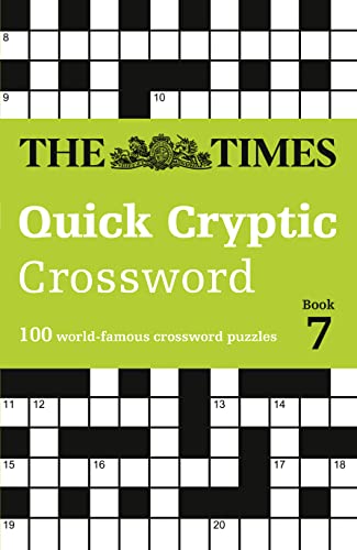 Cover of "The Times Quick Cryptic Crossword Book 7" with grid puzzles.