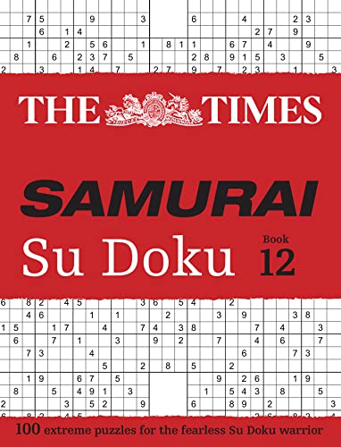 Red book cover with overlapping Su Doku grids and bold title text.