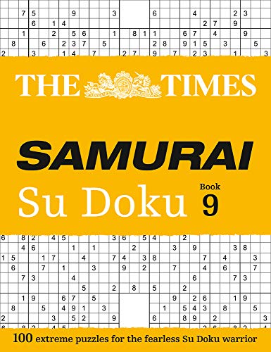 Yellow Su Doku puzzle book cover with overlapping grid examples.