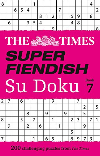 Book cover with a pink background and partially visible Su Doku grid.