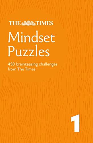 Orange cover of "Times Mindset Puzzles Book 1" with white text and number.