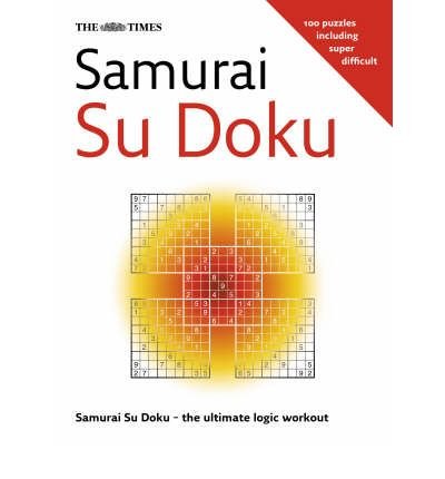Book cover for “Samurai Su Doku” featuring a complex grid puzzle.