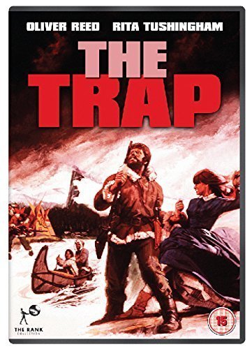 DVD cover for "The Trap" featuring a man, woman, and canoe scene.