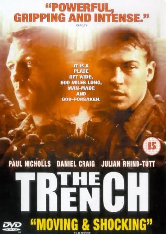 DVD cover for “The Trench” featuring soldiers and a battlefield scene.