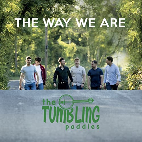 CD cover featuring five men standing on a rural road, band logo.