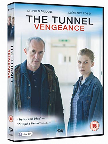 DVD cover for “The Tunnel: Vengeance” featuring two actors.