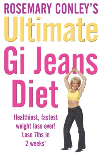 Book cover featuring Rosemary Conley with title "The Ultimate Gi Jeans Diet".