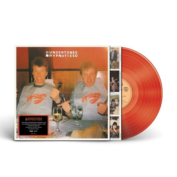 The Undertones “Hypnotised” vinyl record with orange cover and disc.