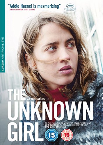 DVD cover for “The Unknown Girl” featuring actor Adèle Haenel.
