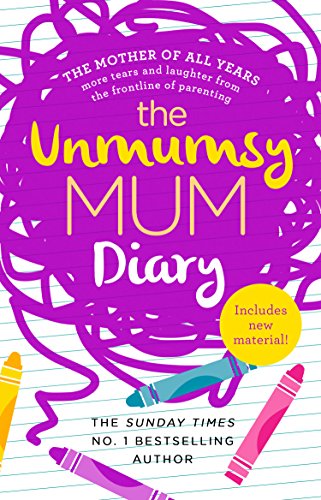 Purple book cover with white handwritten-style title "The Unmumsy Mum Diary".