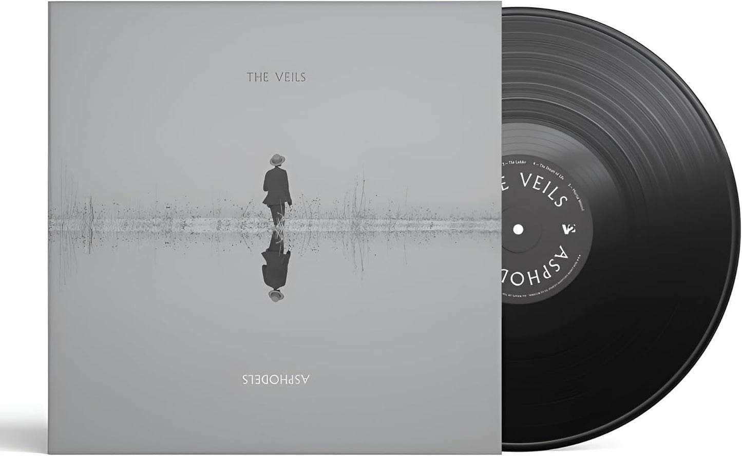 Vinyl record for The Veils’ “Asphodels” with a lone figure on the cover.