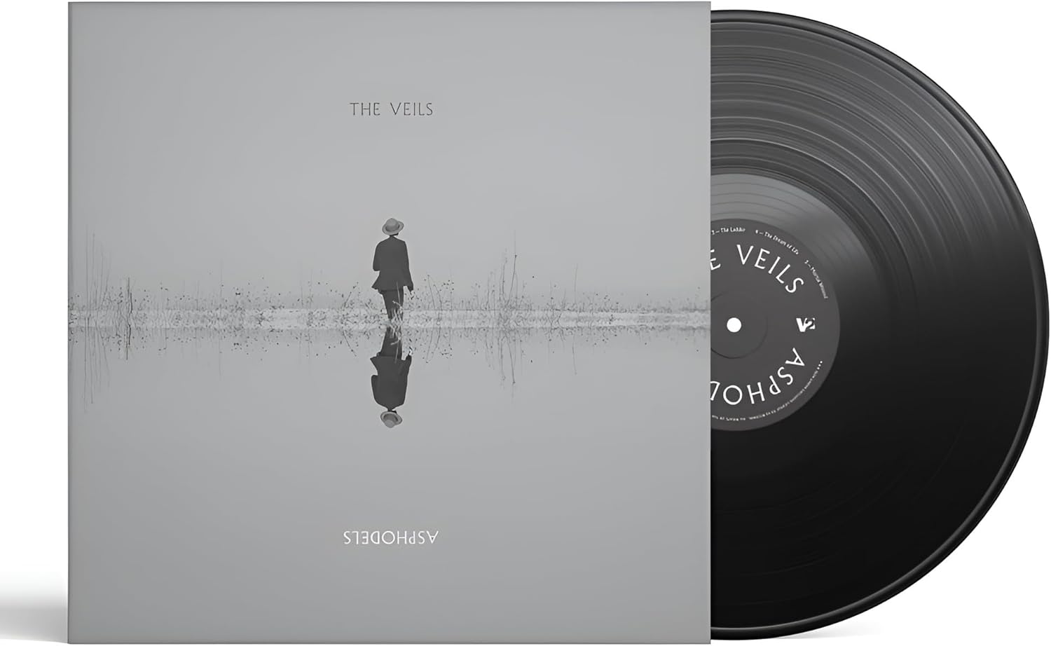 Vinyl record for The Veils’ “Asphodels” with a lone figure on the cover.