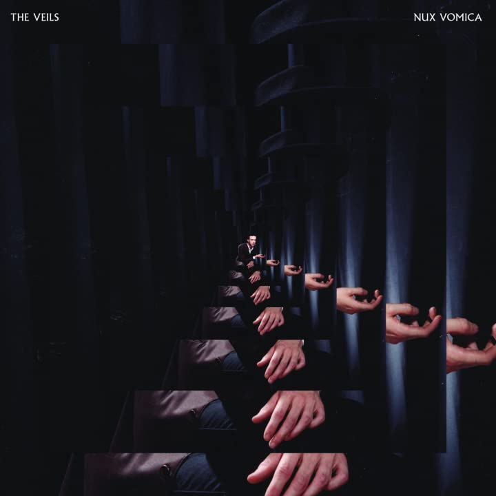 Album cover for The Veils’ “Nux Vomica” featuring a man and hands.