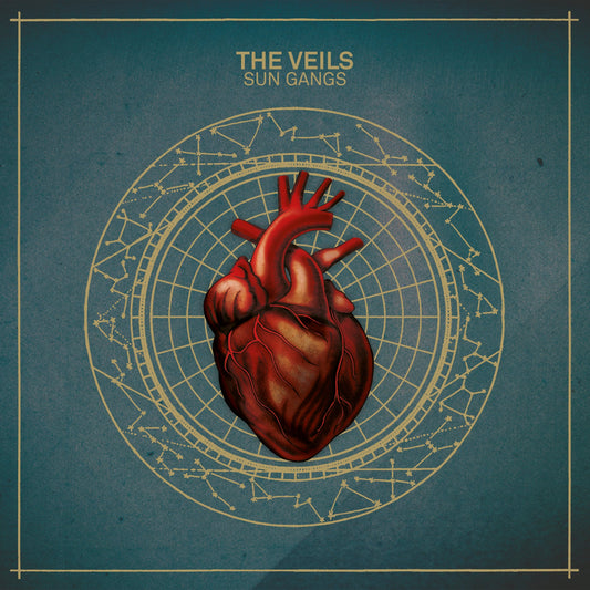 Album cover for The Veils’ “Sun Gangs” featuring a realistic human heart.