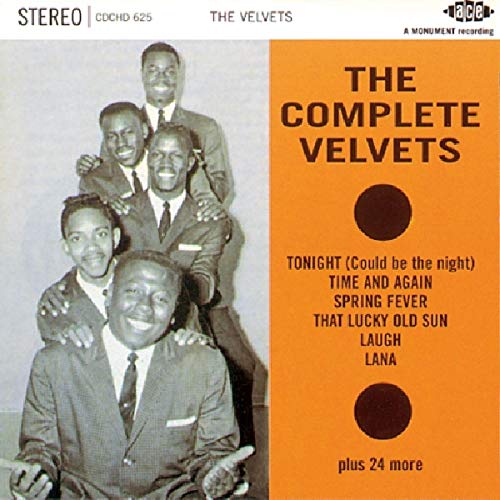 CD cover for The Velvets featuring a group portrait of four men.