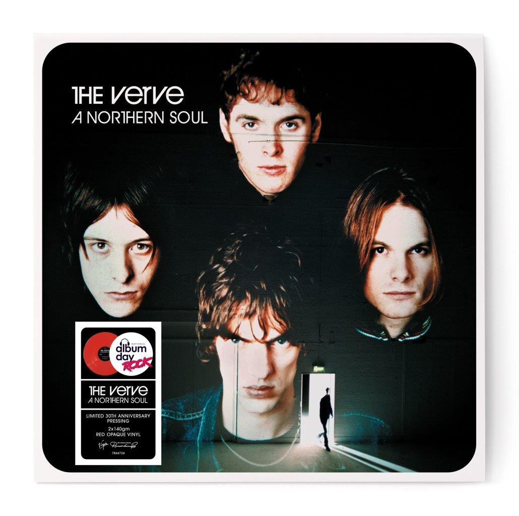 The Verve’s “A Northern Soul” vinyl album cover with band portrait.