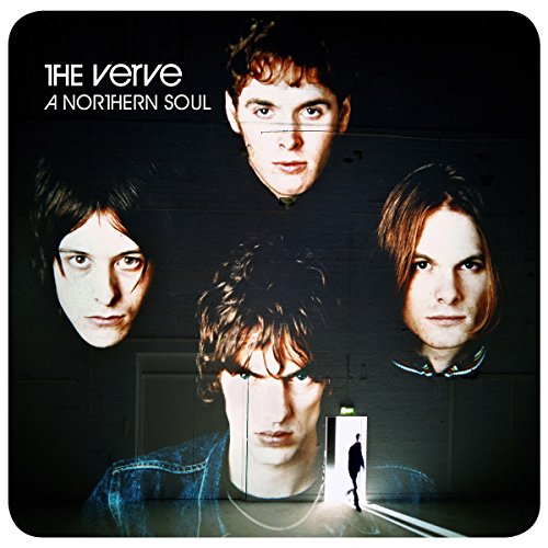Album cover for The Verve’s “A Northern Soul” featuring four band members.