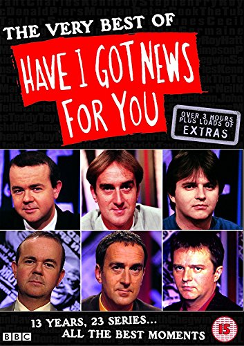 DVD cover with six men and 'Have I Got News For You' title.