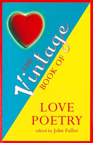 Book cover: "The Vintage Book Of Love Poetry" with a red heart.