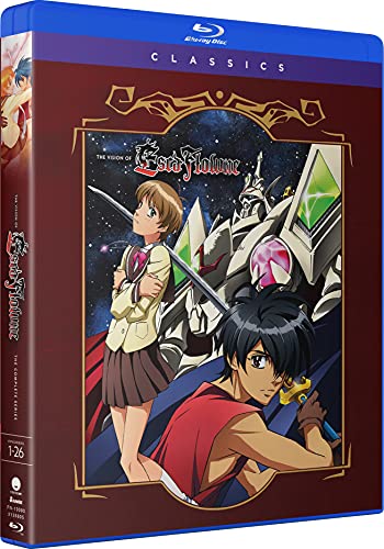 Blu-ray case for “The Vision of Escaflowne” featuring anime characters and mecha.