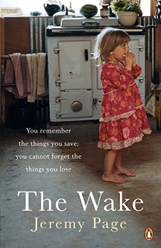 Book cover with a young girl standing near an old white stove.