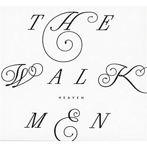 The Walkmen “Heaven” CD cover: white background with ornate black lettering.