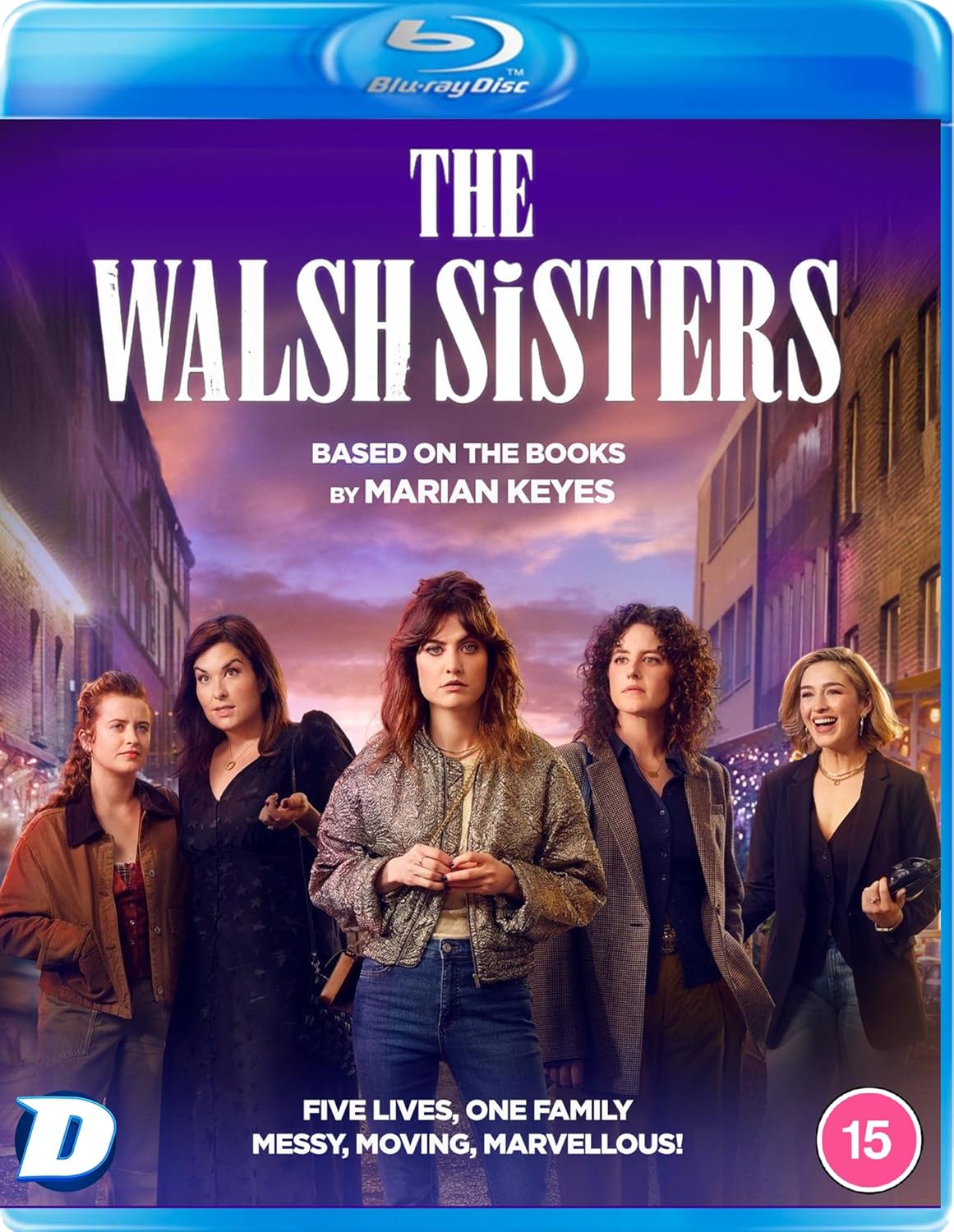 Blu-ray cover for "The Walsh Sisters" featuring five women in a street scene.