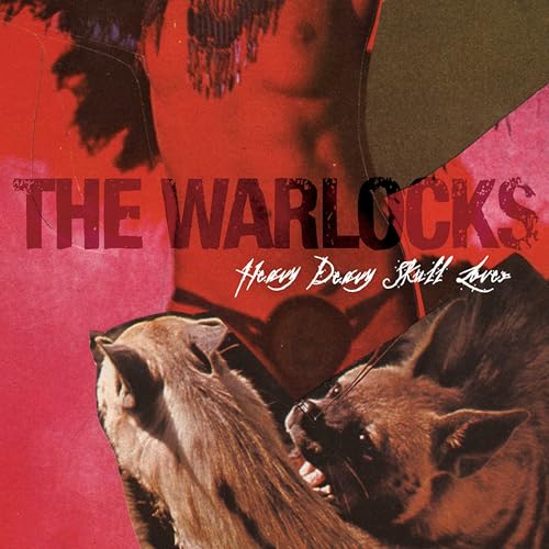 CD cover for The Warlocks, featuring dogs and red textures.