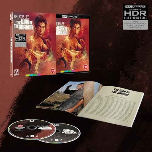 “The Way of the Dragon” 4K UHD Blu-ray edition with Bruce Lee on cover.
