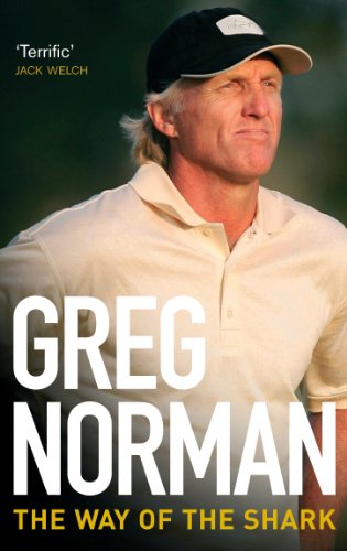 Book cover featuring golfer Greg Norman, titled “The Way of the Shark.”