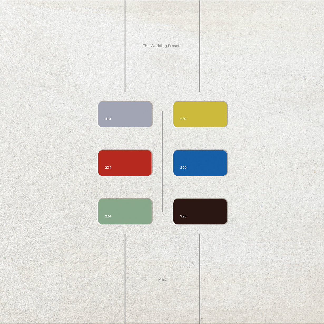 CD cover for The Wedding Present's "Maxi" with color blocks.