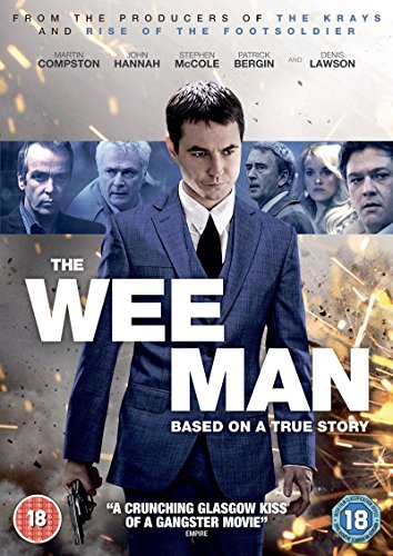 Blu-ray cover for "The Wee Man" featuring a man in a suit.