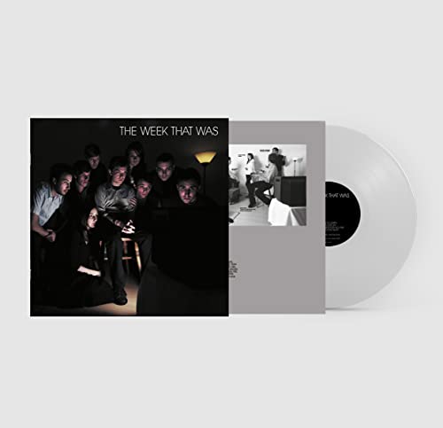 Vinyl record and album cover featuring a group portrait in grayscale.