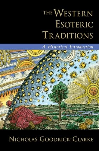 Book cover: "The Western Esoteric Traditions" with celestial and landscape imagery.
