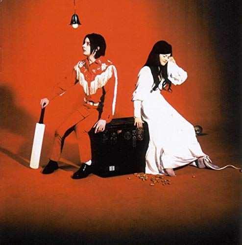 The White Stripes album cover: two figures against a red background.
