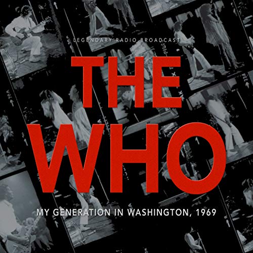The Who album cover, red text on black and white filmstrip background.