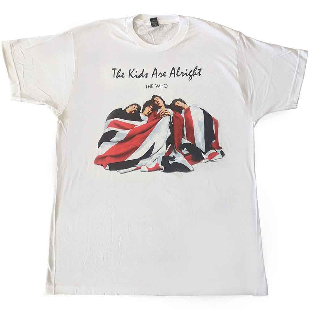 Medium fit unisex t-shirt featuring “The Kids Are Alright” design by The Who.